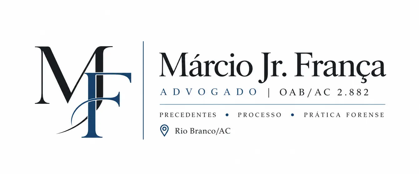 Identidade visual da Advocacia Márcio Jr. França em Rio Branco, Acre